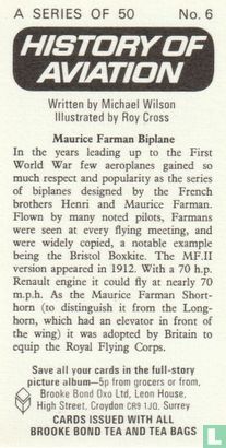 Maurice Farman Biplane - Image 2
