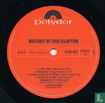 History of Eric Clapton - Afbeelding 3