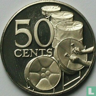 Trinidad en Tobago 50 cents 1973 - Afbeelding 2
