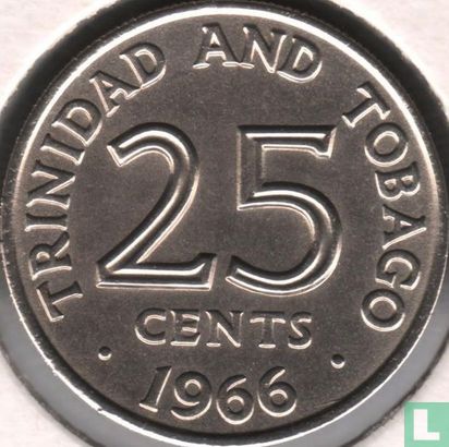 Trinité-et-Tobago 25 cents 1966 - Image 1