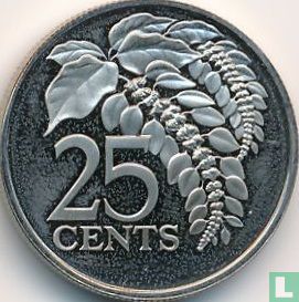Trinidad en Tobago 25 cents 1976 (met REPUBLIC OF) - Afbeelding 2