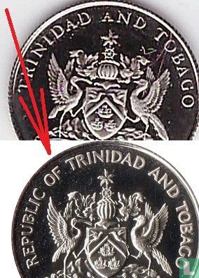 Trinidad en Tobago 25 cents 1976 (met REPUBLIC OF) - Afbeelding 3