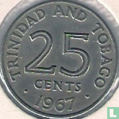 Trinidad en Tobago 25 cents 1967 - Afbeelding 1