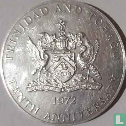 Trinité-et-Tobago 5 dollars 1972 (sans FM) "10th anniversary of Independence" - Image 1