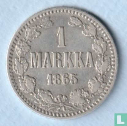 Finlande 1 markka 1865 (type 3) - Image 1
