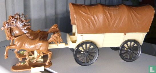 Wagon couvert avec paires de chevaux - Image 3