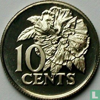 Trinidad en Tobago 10 cents 1976 (met REPUBLIC OF) - Afbeelding 2