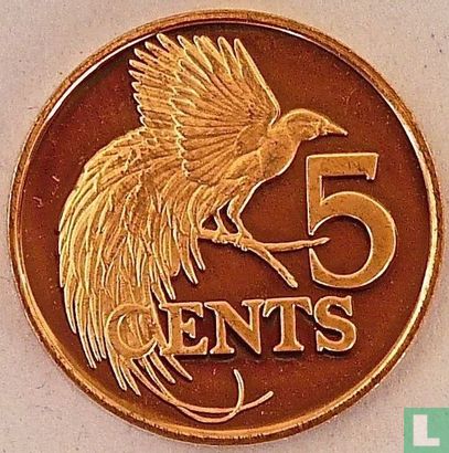 Trinidad en Tobago 5 cents 1979 (PROOF) - Afbeelding 2