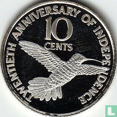 Trinidad and Tobago 10 cents 1982 "20th anniversary of Independence" - Image 2