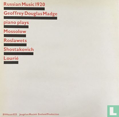 Russian Music 1920 - Bild 1