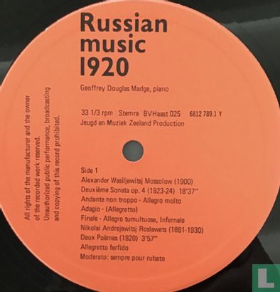 Russian Music 1920 - Bild 3