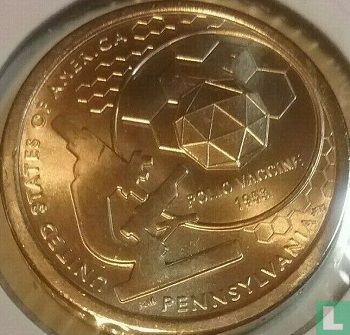 États-Unis 1 dollar 2019 (D) "Pennsylvania" - Image 1