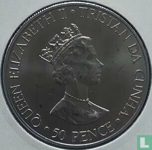Tristan da Cunha 50 pence 2000 "50th Birthday of Princess Anne" - Image 2