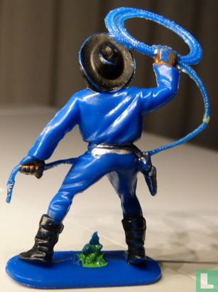 Cowboy zwaait met lasso (blauw) - Afbeelding 3