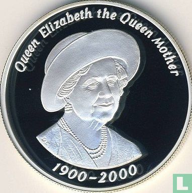 Tristan da Cunha 50 pence 2000 (PROOF - zilver) "100th Birthday of the Queen Mother" - Afbeelding 1