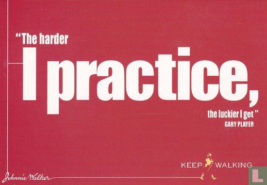 Johnnie Walker "I practice" - Afbeelding 1