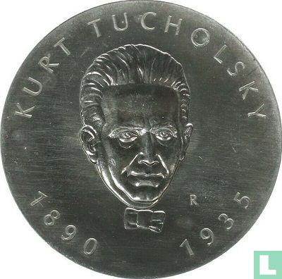 DDR 5 mark 1990 "100th anniversary Birth of Kurt Tucholsky" - Afbeelding 2