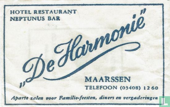 Hotel Restaurant Neptunus Bar "De Harmonie"  - Image 1