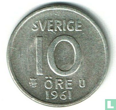 Sweden 10 öre 1961 (U) - Image 1