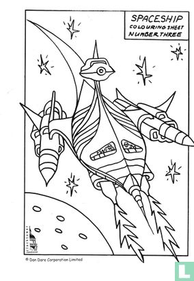 Spaceship Colouring Sheet Number Three
