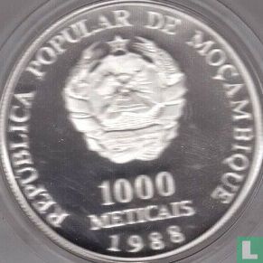 Mozambique 1000 meticais 1988 (PROOF) "Visit of Pope John Paul II" - Afbeelding 1