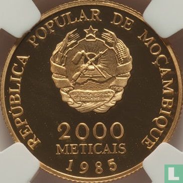Mozambique 2000 meticais 1985 (PROOF) "10th anniversary of independence" - Image 1