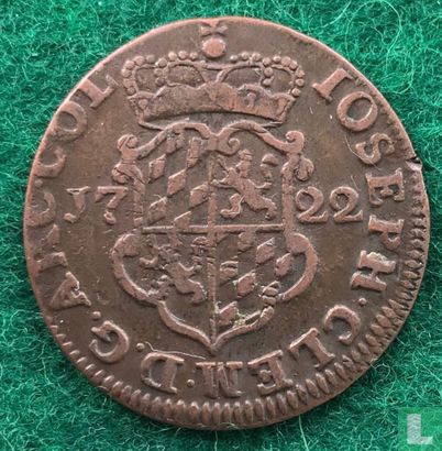 Liège 1 liard 1722 - Image 1