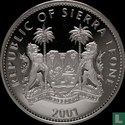 Sierra Leone 10 dollars 2001 (BE) "Leopard" - Image 1