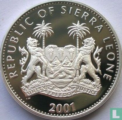 Sierra Leone 10 dollars 2001 (BE) "Rhino" - Image 1