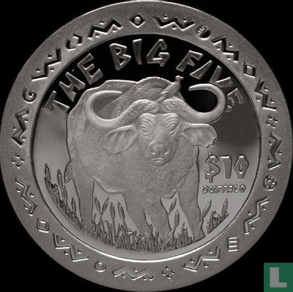 Sierra Leone 10 dollars 2001 (PROOF) "Buffalo" - Image 2