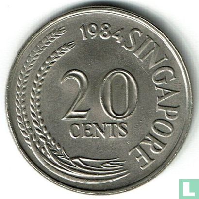 Singapour 20 cents 1984 - Image 1