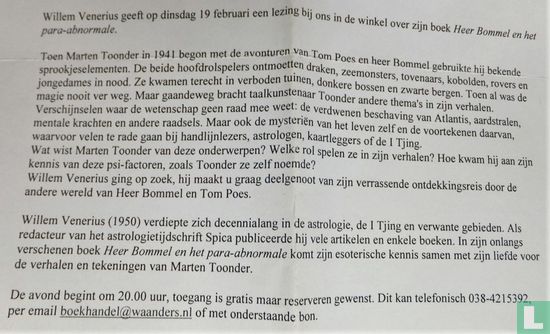 Willem Venerius geeft lezing over Heer Bommel en het para-abnormale - Image 3