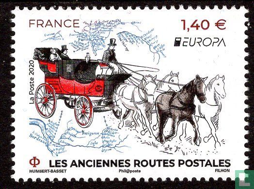 Europa – Anciennes routes postales