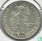 United States 1 dime 1945 (without letter) - Image 2