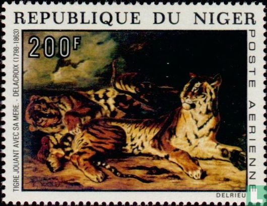 Tigers, by Eugène Delacroix
