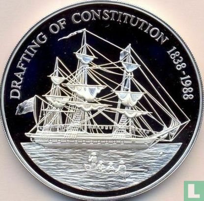Îles Pitcairn 50 dollars 1988 (BE) "150th anniversary Drafting of the Constitution" - Image 1
