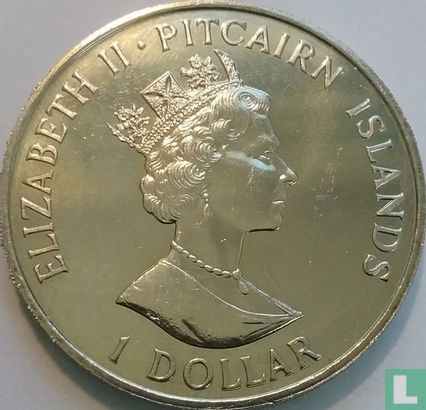 Pitcairneilanden 1 dollar 1988 "150th anniversary Drafting of the Constitution" - Afbeelding 2