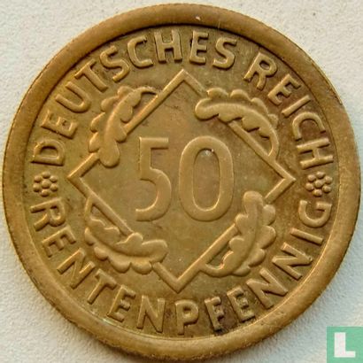 Duitse Rijk 50 rentenpfennig 1923 (F) - Afbeelding 2