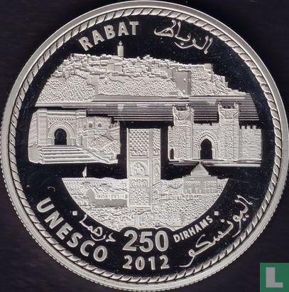 Marokko 250 Dirham 2012 (AH1433 - PP) "Rabat - UNESCO World Heritage" - Bild 1