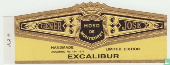 Hoyo de Monterrey Excalibur - Gener Handmade Acuerdo No. 194 1971 - Jose Limited Edition - Bild 1