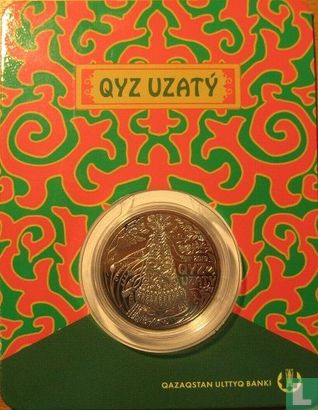 Kazachstan 100 tenge 2019 (coincard) "Qyz Uzatý" - Afbeelding 1