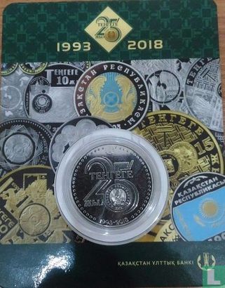 Kazakhstan 100 tenge 2018 (coincard) "25 years of Tenge" - Image 1
