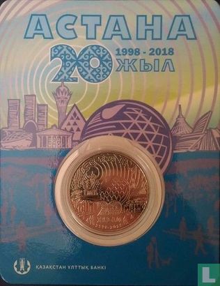 Kazakhstan 100 tenge 2018 (coincard) "20th anniversary of Astana city" - Image 1