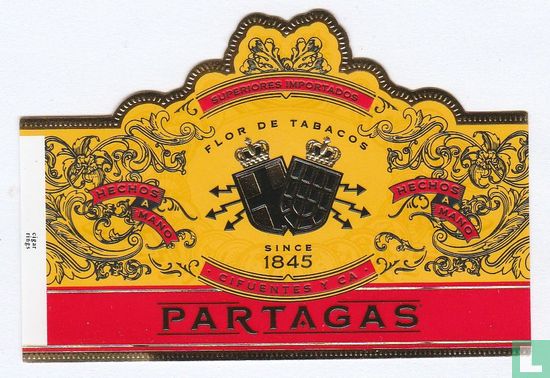 Superiores Importados Flor de Tabacos since 1845 Cifuentes y Ca Partagas - hechos a mano - hechos a mano - Afbeelding 1