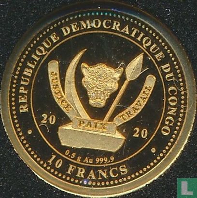 Kongo Kinshasa 10 Franc 2020 (PP) "100th anniversary Birth of Pope John Paul II" - Bild 1