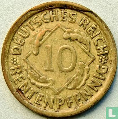 Empire allemand 10 rentenpfennig 1923 (D) - Image 2