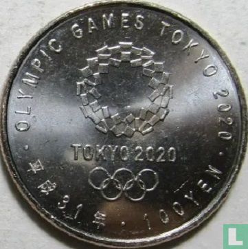 Japon 100 yen 2019 (année 31) "2020 Summer Olympics in Tokyo - Sport climbing" - Image 1