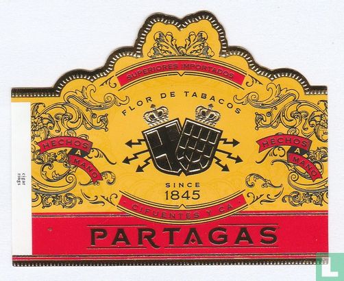 Superiores Importados Flor de Tabacos since 1845 Cifuentes y Ca Partagas - hechos a mano - hechos a mano - Image 1