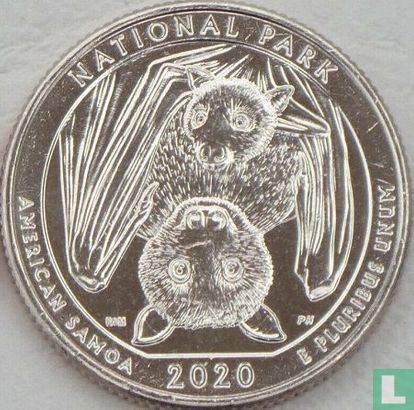 Vereinigte Staaten ¼ Dollar 2020 (S) "National Park of American Samoa" - Bild 1