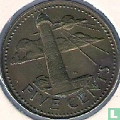 Barbade 5 cents 1979 (sans FM) - Image 2